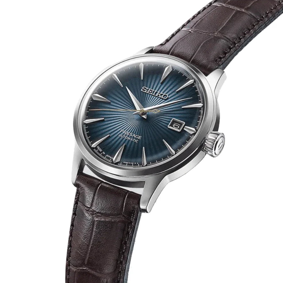 Seiko Presage Cocktail Time Blue Dial Men's Automatic Watch- SRPK15J1