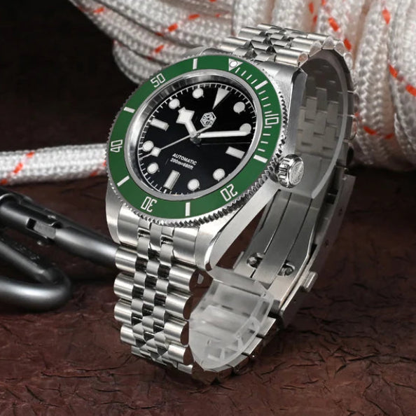 San Martin Black Dial Men's Watch - SN0128