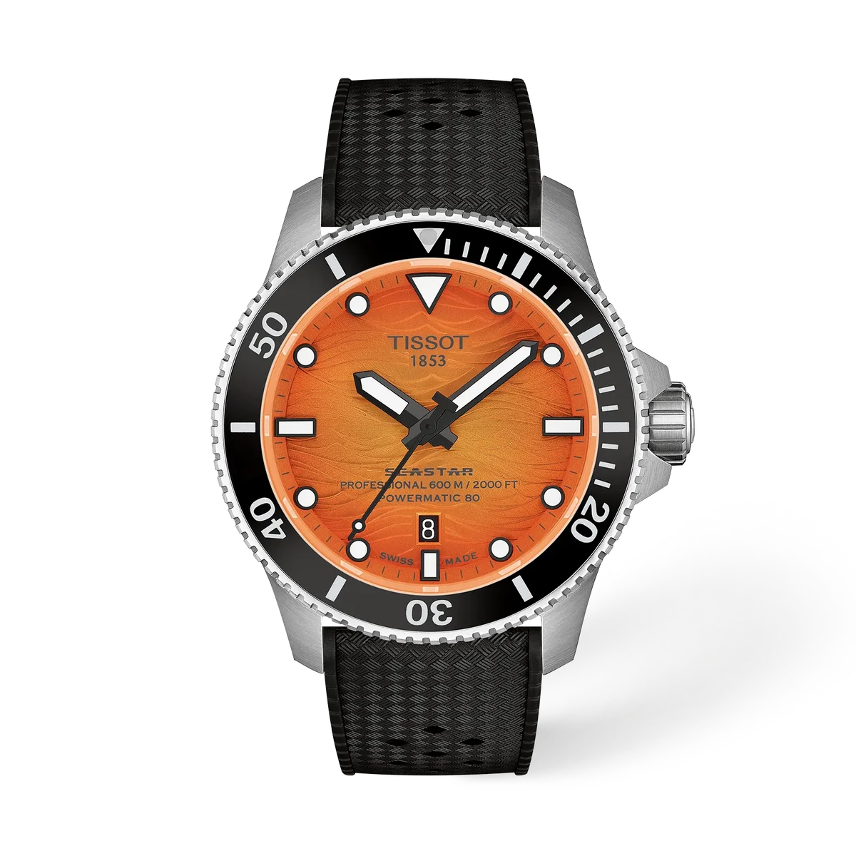 Tissot Seastar 2000 Orange Dial 44mm Men's Watch - T120.907.17.281.00