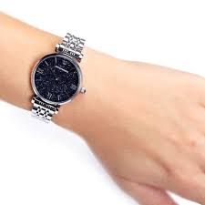 Emporio Armani Two Hand Blue Dial Ladies Watch- AR11091