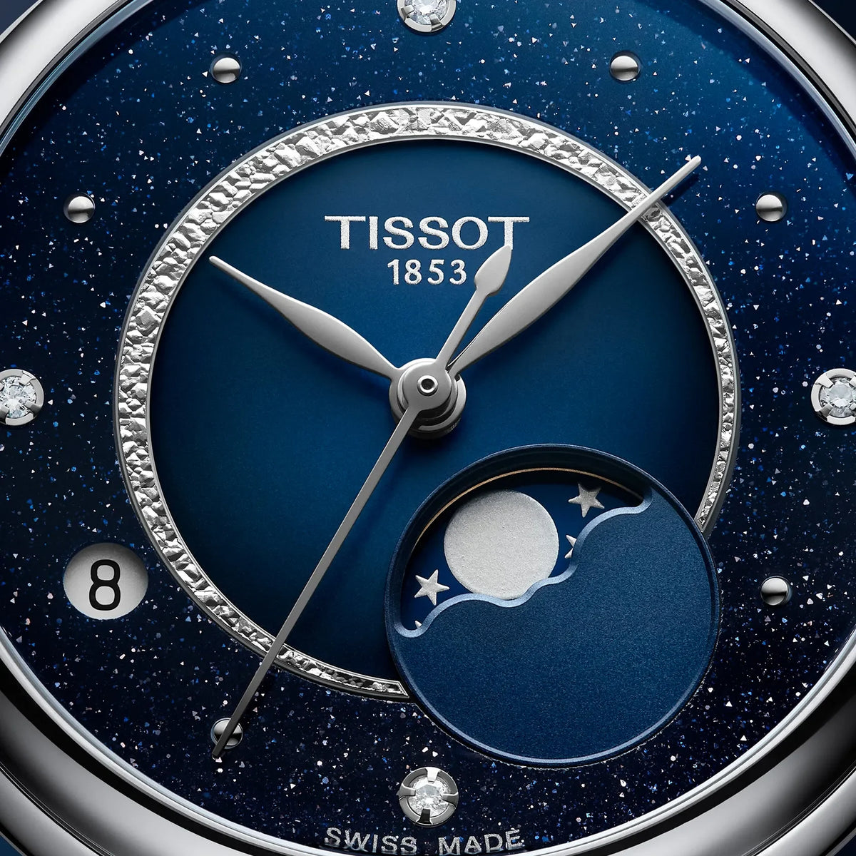 Tissot Desir Blue Dial 29.6mm Ladies Watch - T152.223.11.496.00