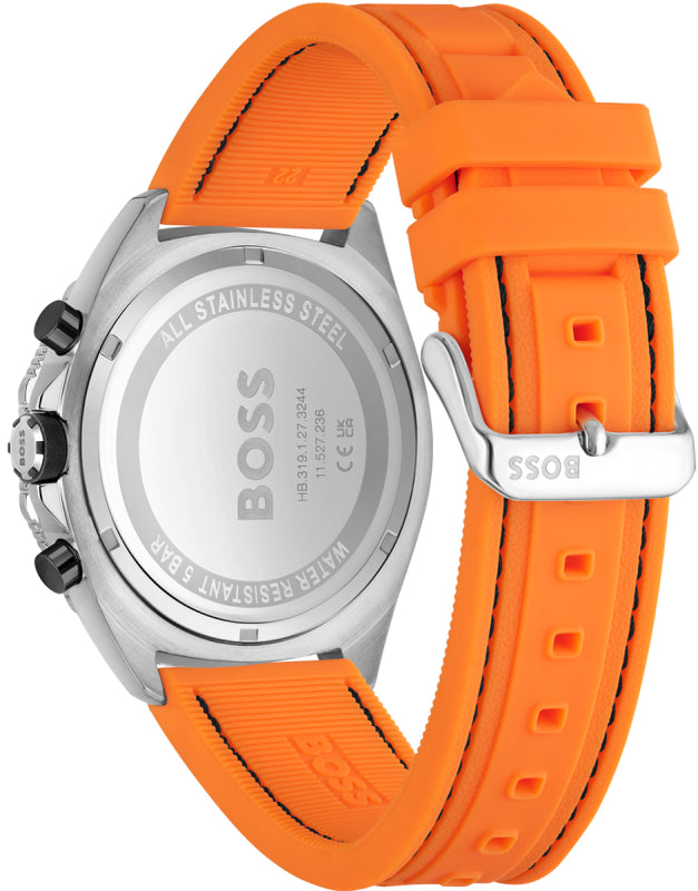 Hugo Boss Energy Orange Silicone Men's Watch- 1513970