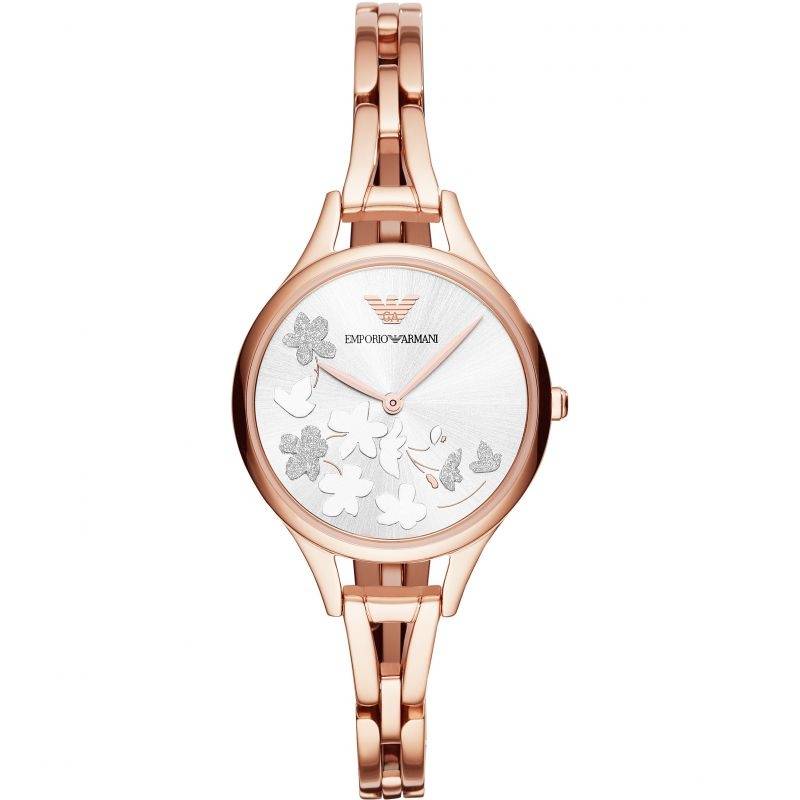 Emporio Armani Floral Dial Women's Watch- AR11108