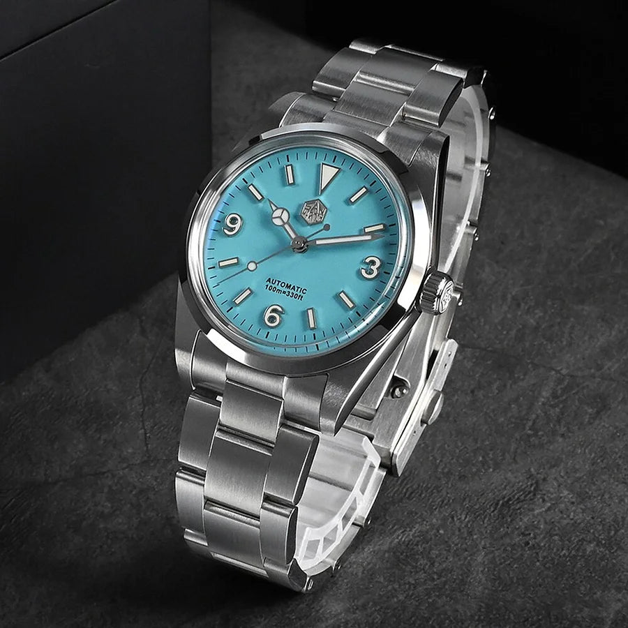 San Martin Tiffany Blue Dial Men's Watch - SN0021