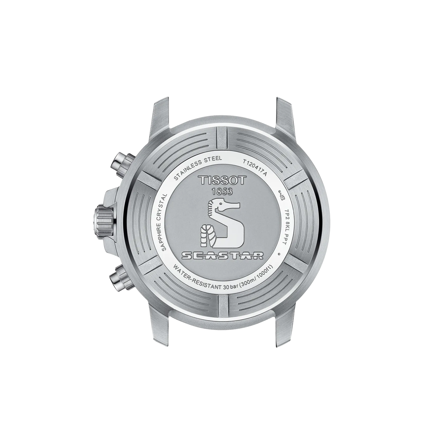 Tissot Seastar 1000 Black Dial Grey Strap 45.5mm Men's Watch - T120.417.17.081.01