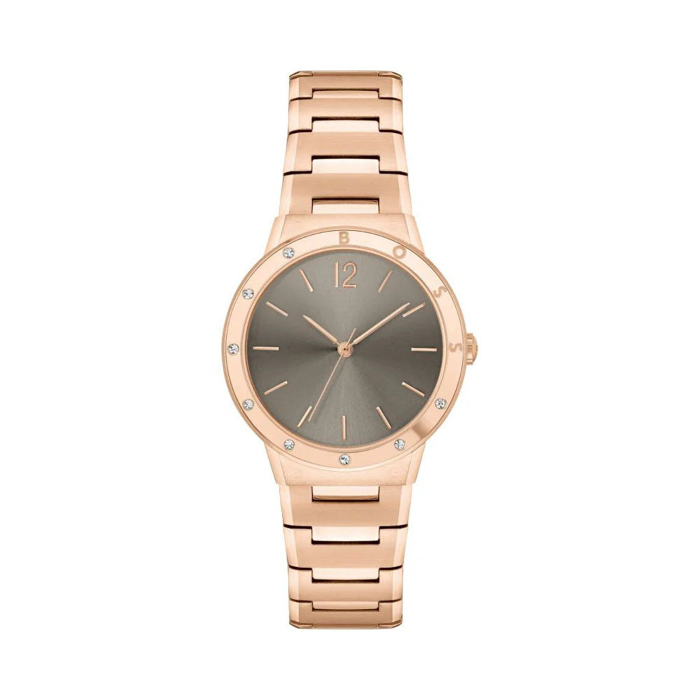 Hugo Boss Breathe Rose Gold Ladies Watch- 1502651