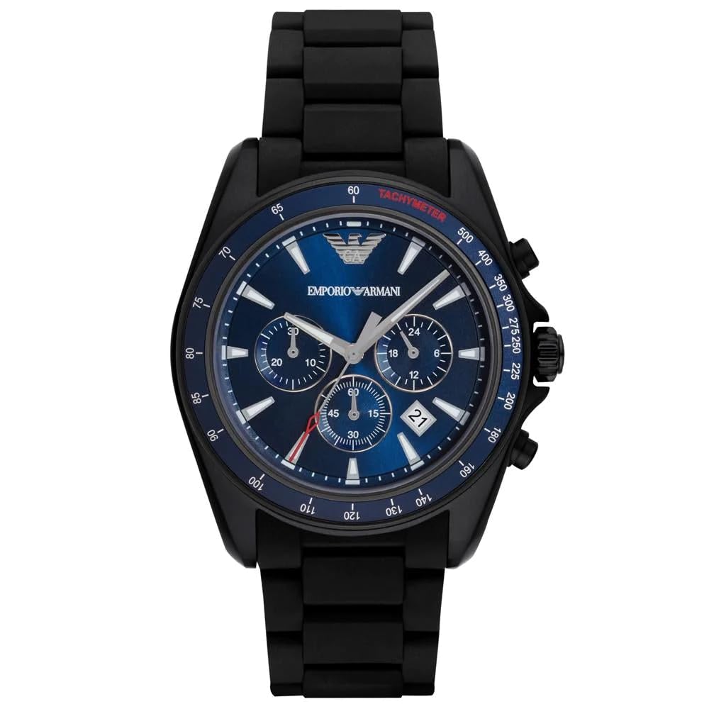 Emporio Armani Blue Dial Men's Sports Chronograph Watch- AR6121