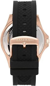 Maserati Sfida Rose Gold Silicone Strap Men's Automatic Watch- R8821140001