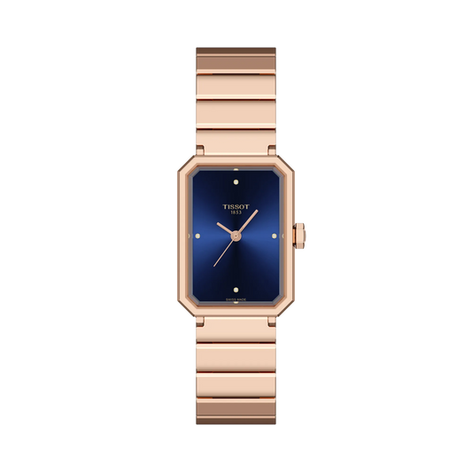 Tissot SRV Blue Dial Rose Gold Strap 30mm Ladies Watch - T160.110.33.046.00