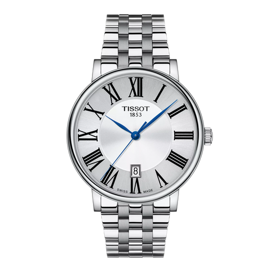 Tissot Carson Premium White Dial 40mm Men's Watch - T122.410.11.033.00