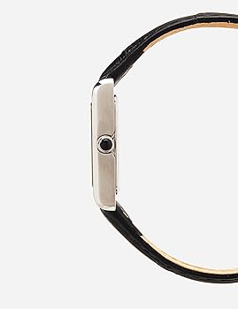 Seiko Tank White Dial Leather Strap Ladies Watch - SWR053P1