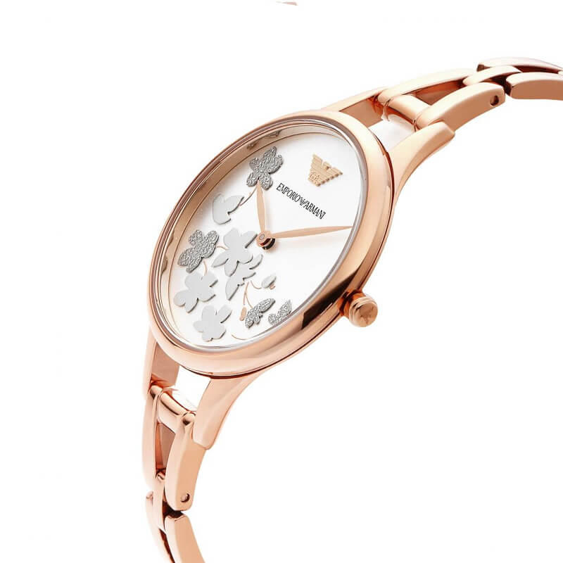 Emporio Armani Floral Dial Women's Watch- AR11108