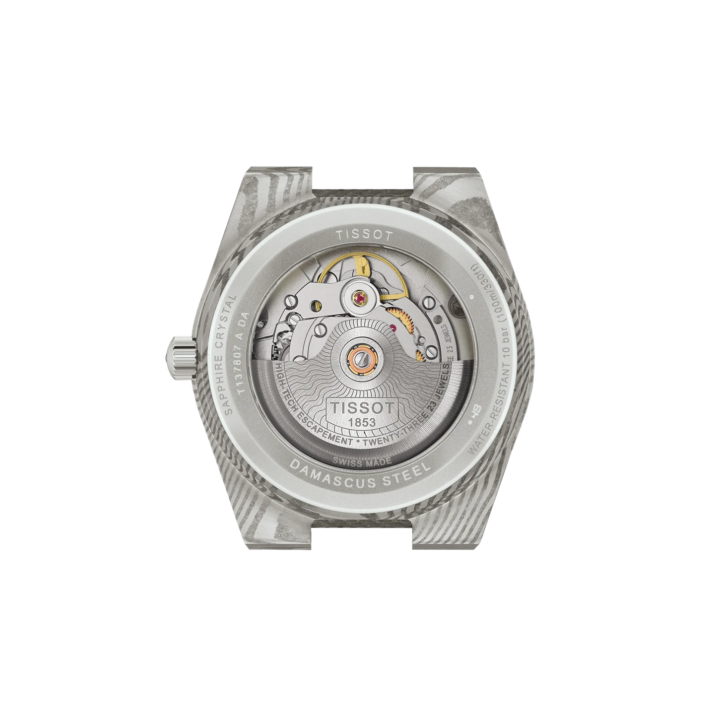 Tissot PRX Damascus Steel 38mm Men's Watch- T137.807.96.081.00