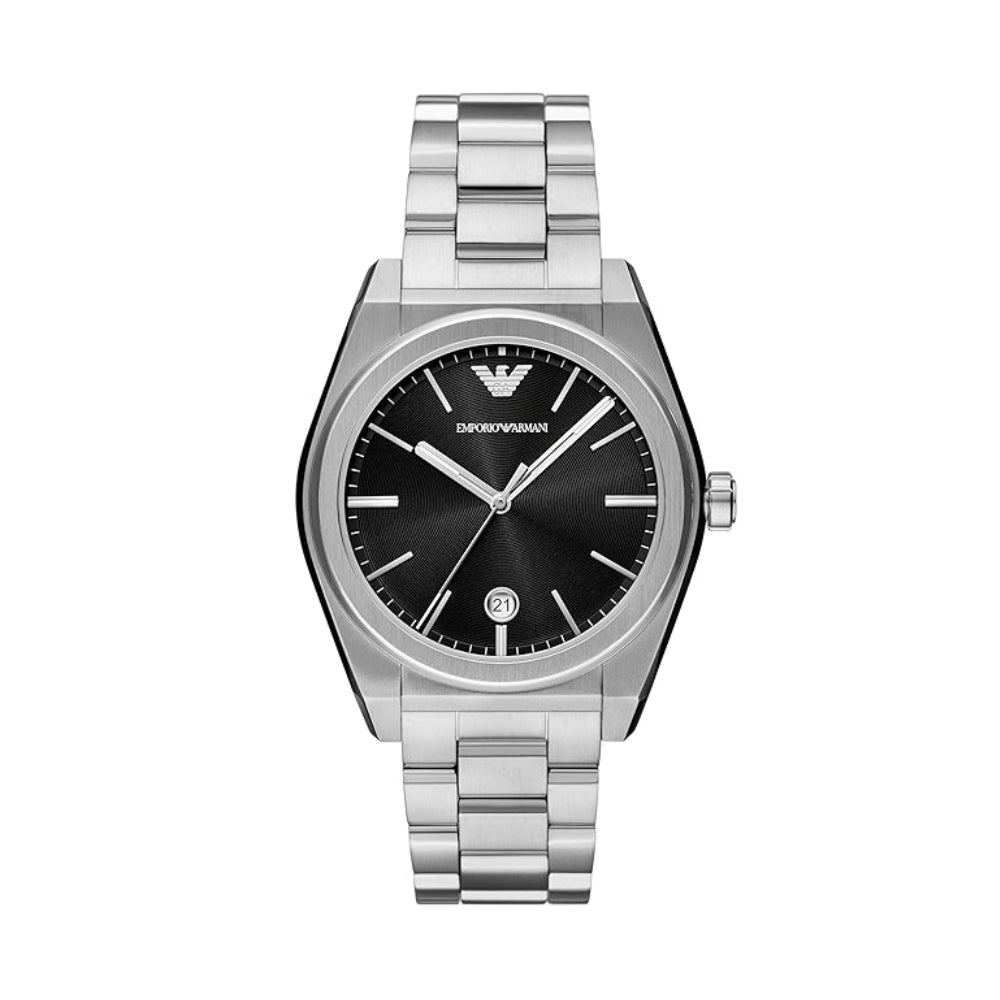 Emporio Armani Black Dial Quartz Three-Hand Movement Men's Watch - AR11622