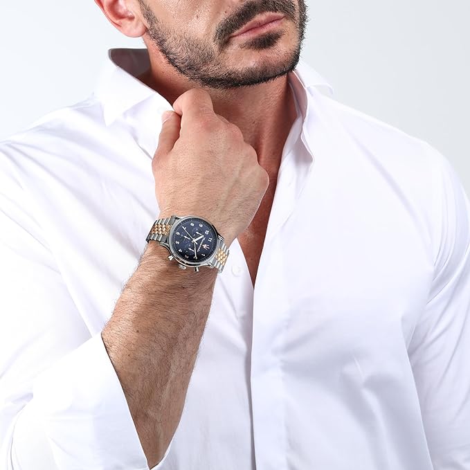 Maserati Men's Epoca Blue sunray Dial Chronograph Men's Watch - R8873618021