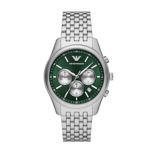 Emporio Armani Green Dial Men's Chronograph Watch - AR11581