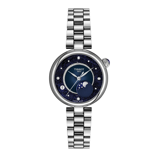 Tissot Desir Blue Dial 29.6mm Ladies Watch - T152.223.11.496.00
