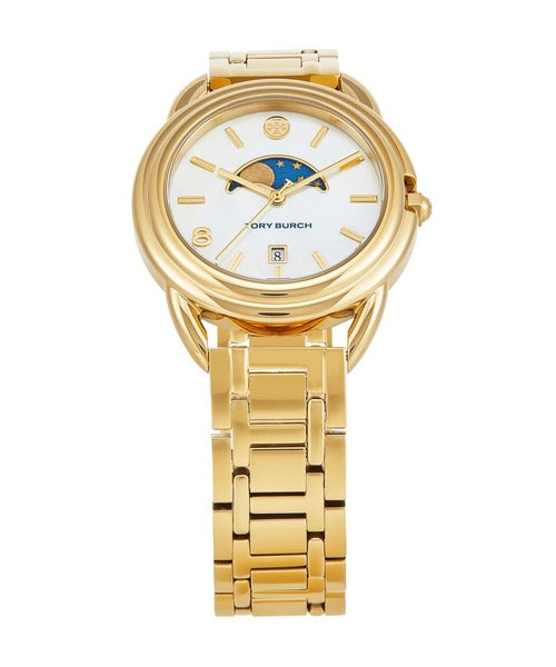 Tory Burch Miller White Dial Gold-Tone Ladies Watch - TBW7229