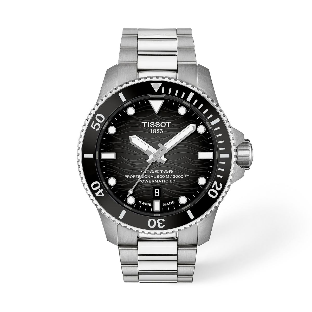 Tissot Seastar 2000 Black Dial 44mm Men's Watch - T120.907.11.051.00