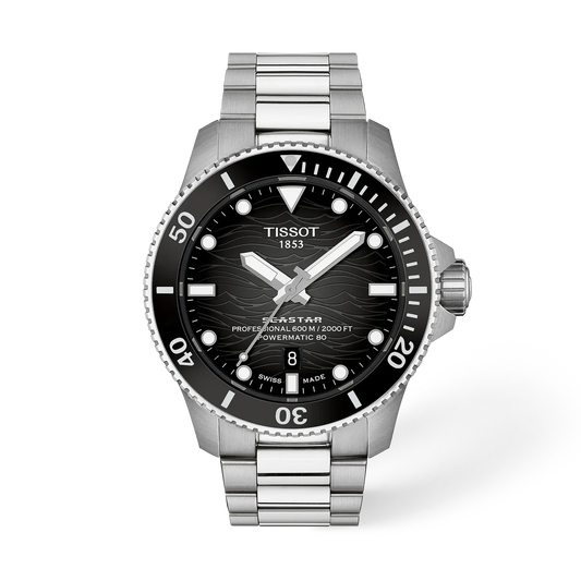 Tissot Seastar 2000 Black Dial 44mm Men's Watch - T120.907.11.051.00