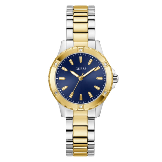 Guess Mist Blue Dial 2 Ton Ladies Watch - GW0948L3