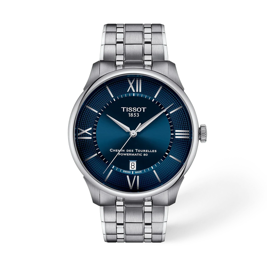 Tissot Chemin Des Tourelles Blue Dial 42mm Men's Watch - T139.407.11.048.00