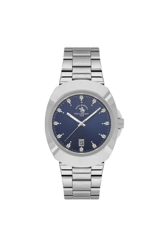 Santa Barbara Polo & Racquet Club Blue Dial Tonneau shape Men's Watch - SB.1.10600-2