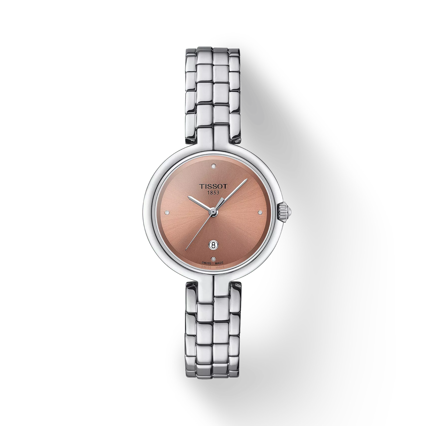 Tissot Flamingo Salmon Dial Ladies Watch - T094.210.11.336.00