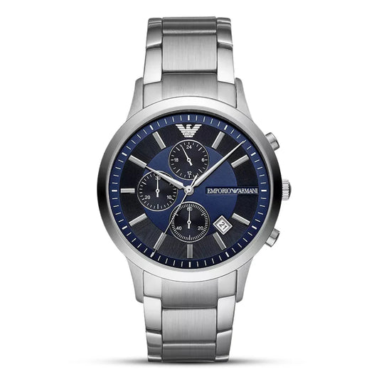 Emporio Armani Renato Blue Dial Men's Chronograph Watch- AR11164