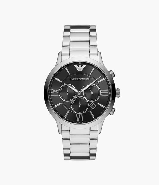 Emporio Armani Giovanni Black Dial Men's Chronograph Watch- AR11208