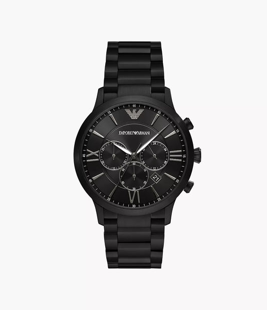 Emporio Armani Giovanni Black Dial Men's Chronograph Watch- AR11349