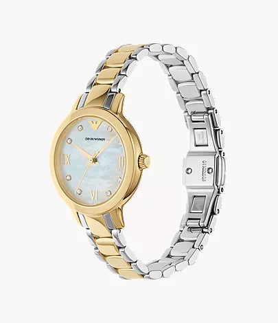 Emporio Armani White Dial Ladies Watch - AR11513