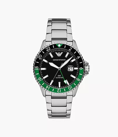 Emporio Armani Diver GMT Sprite Watch For Men- AR11589