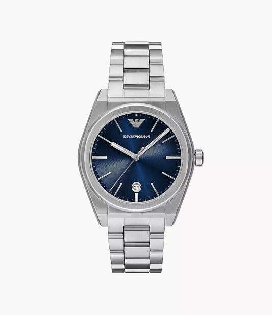 Emporio Armani Blue Dial Quartz Three-Hand Movement Men's Watch - AR11620
