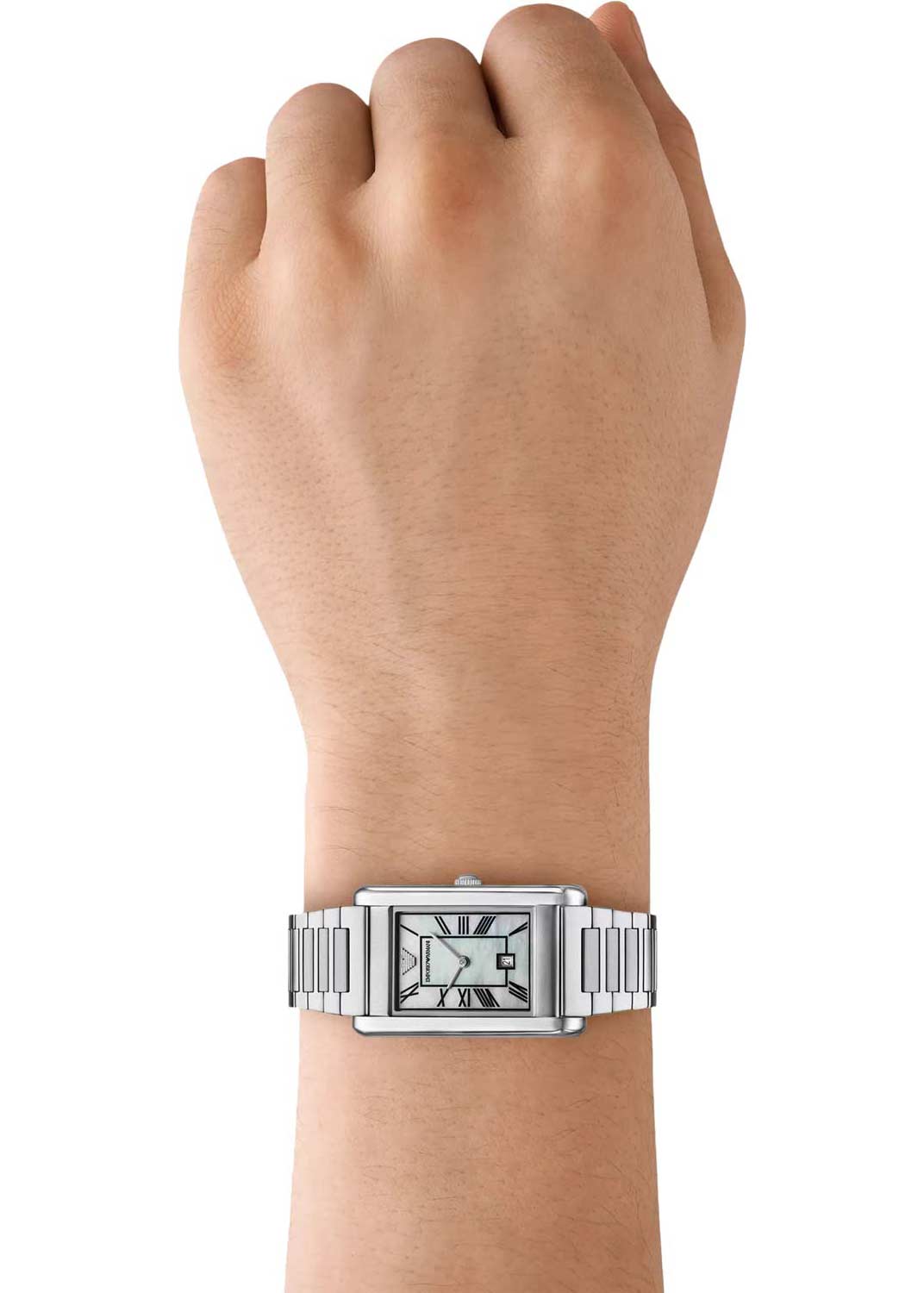 Emporio Armani Two-Hand Date Mother Of Pearl Dial Ladies Watch - AR11664