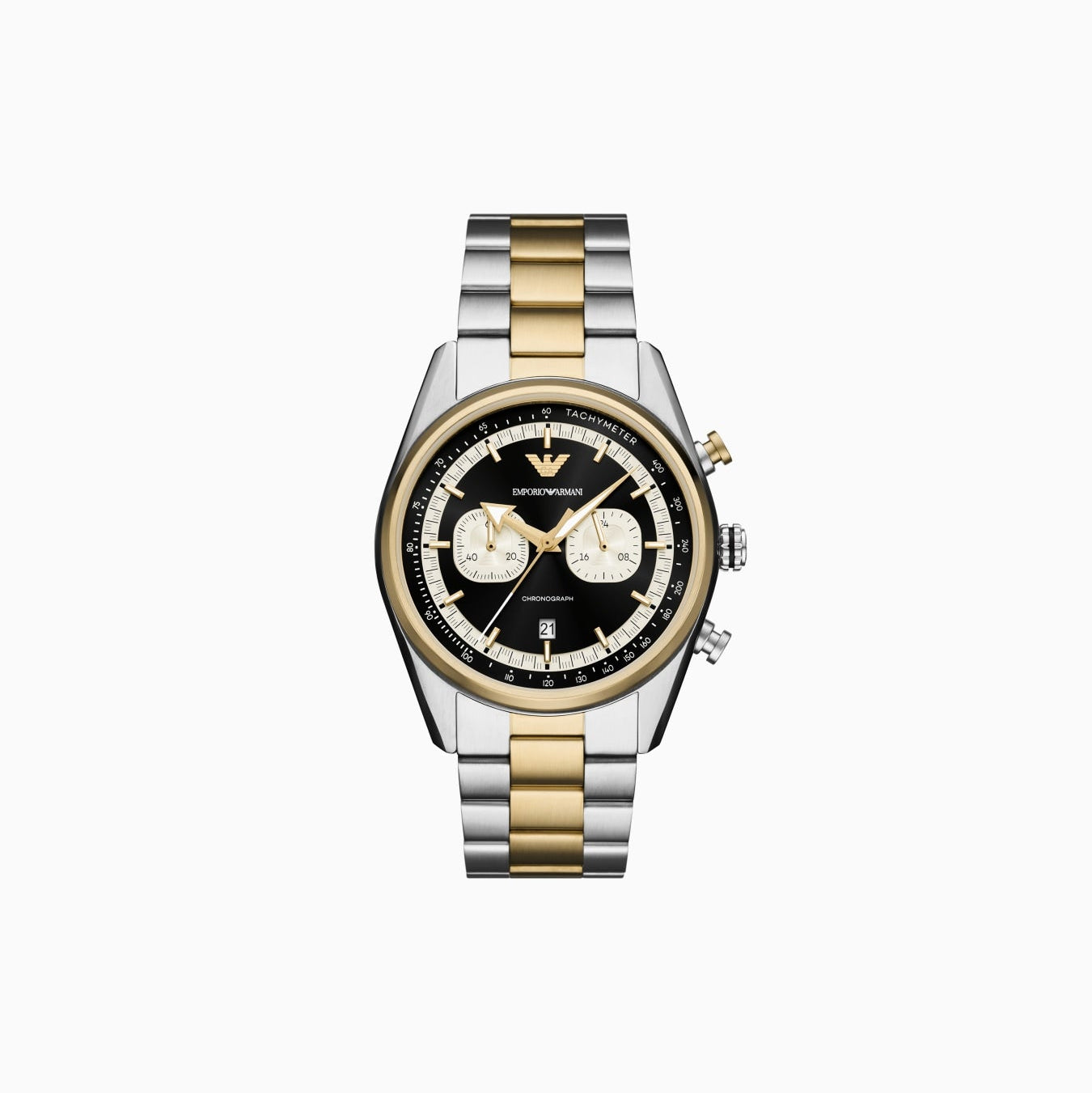 Emporio Armani Racer Black Dial 42mm Men's Watch - AR11678