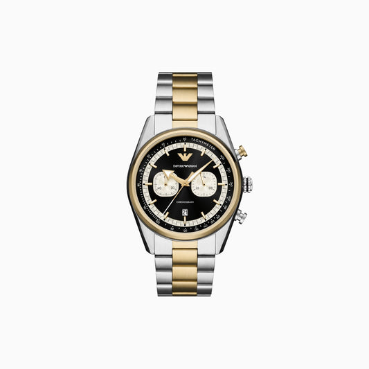 Emporio Armani Racer Black Dial 42mm Men's Watch - AR11678