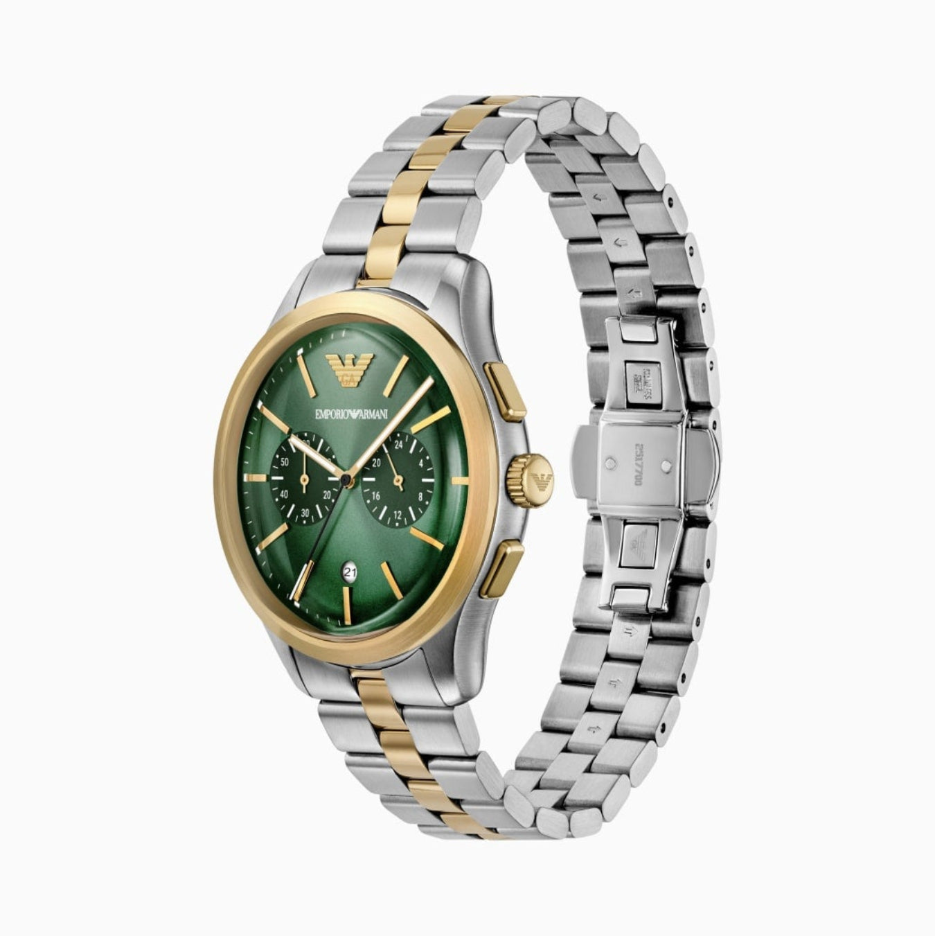 Emporio Armani Chronograph Green Dial 42mm Men's Watch - AR11692
