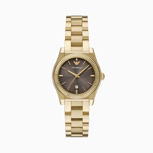 Emporio Armani Federica Brown Dial Ladies Watch - AR11700