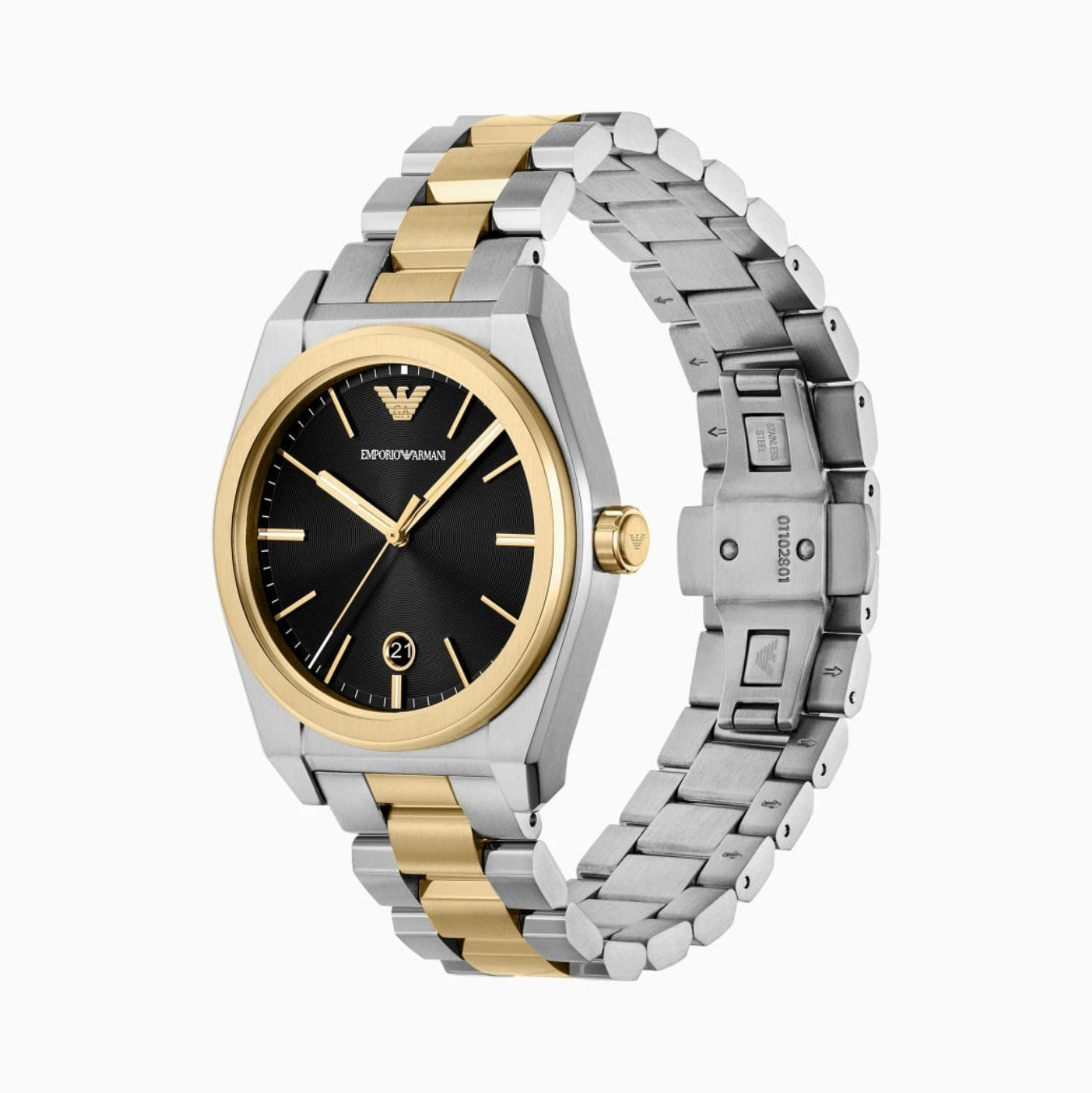 Emporio Armani Black Dial Quartz Three-Hand Movement Men's Watch - AR11715