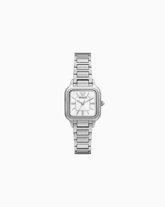 Emporio Armani Glossy Mother-Of-Pearl Dial With Stainless Steel Bracelet Ladies Watch - AR11742