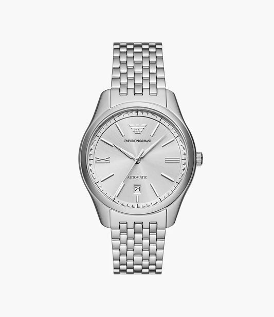 Emporio Armani  Three-Hand Date Stainless Steel Automatic Men's  Watch- AR60076