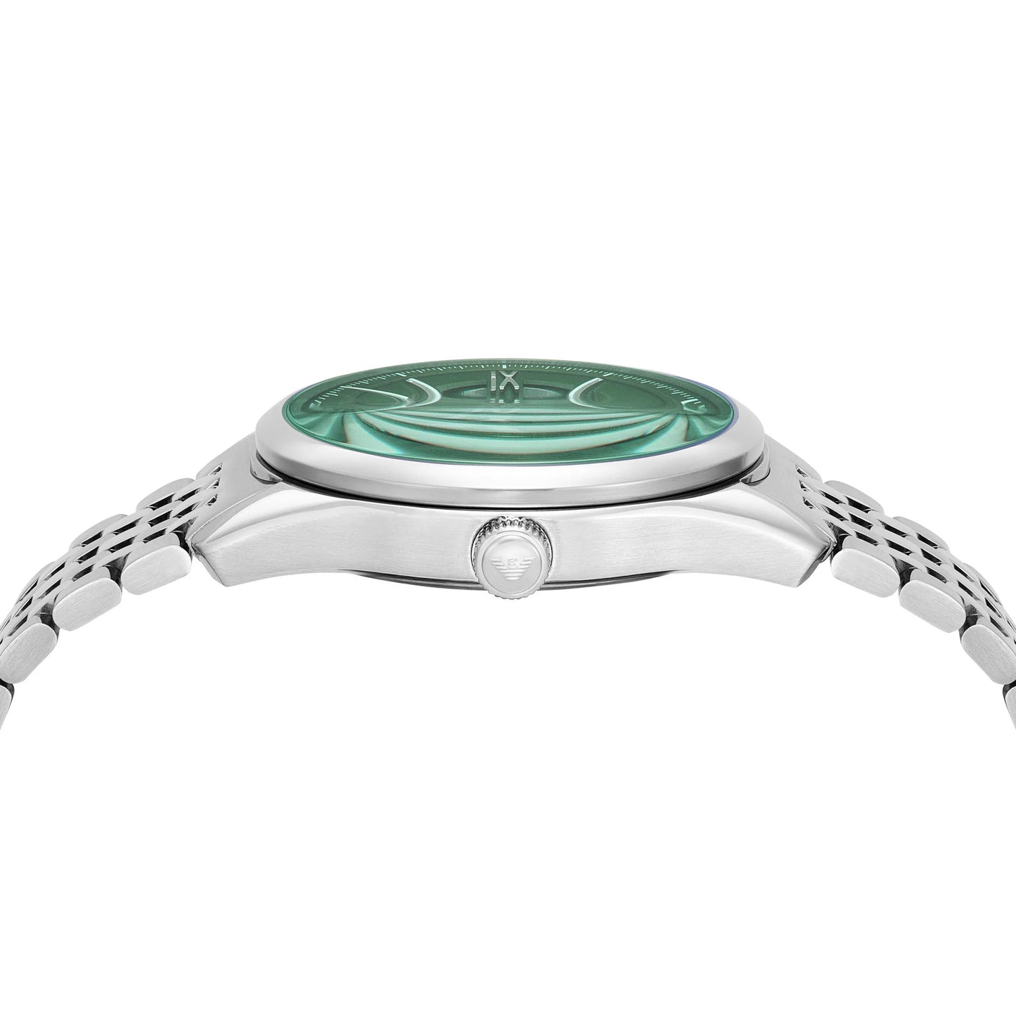 Emporio Armani Skeleton Automatic Green Dial Men's Watch - AR60091