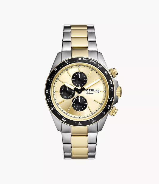 Fossil Autocross Multifunction Two-Tone Stainless Steel Men's Watch - BQ2876