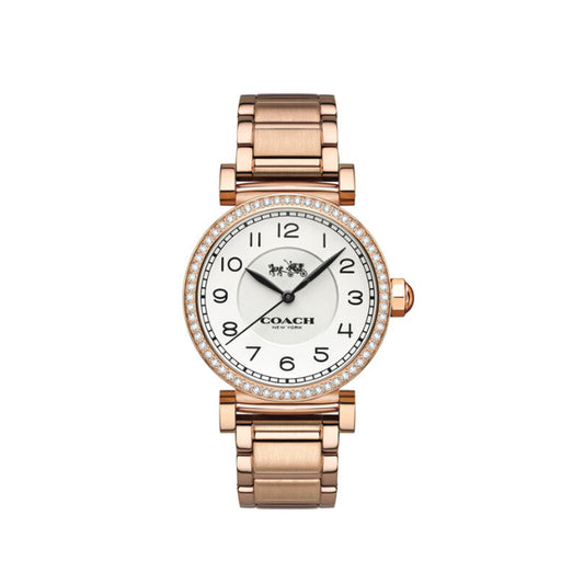 Coach Madison White Dial Ladies Watch- 14502398