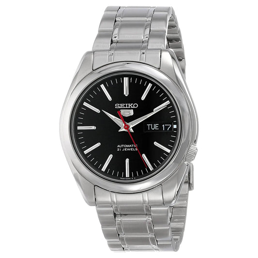 Seiko 5 Automatic Black Dial Stainless Steel Bracelet Men’s Watch - SNKL45K1