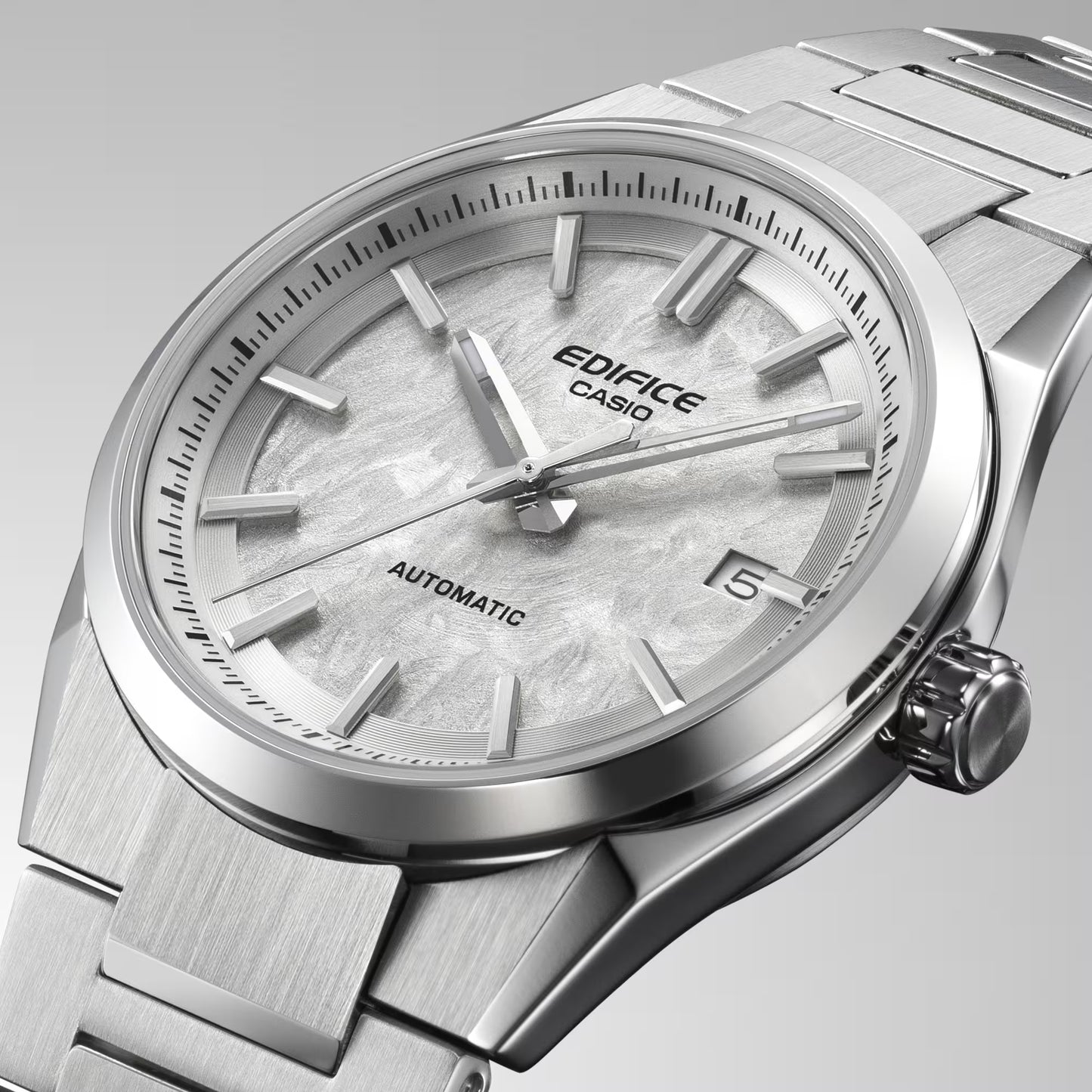 Casio Edifice White Dial 38mm Automatic Men's Watch - EFK-110D-7A