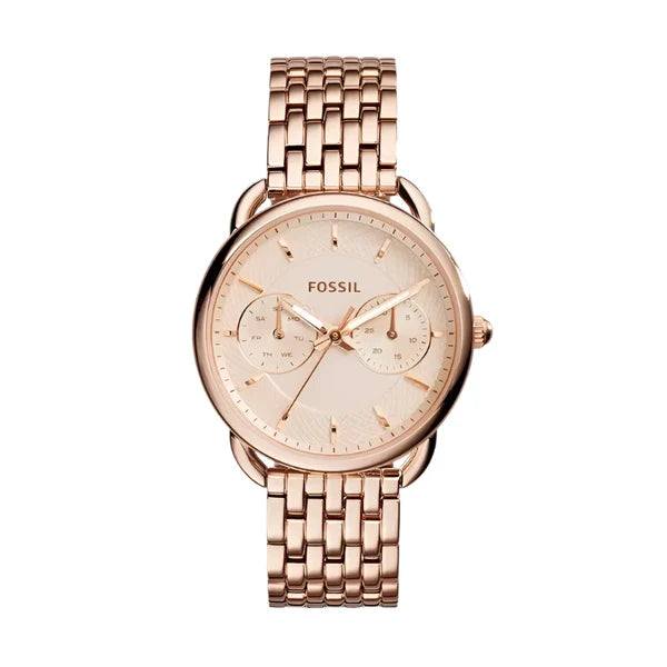 Fossil Tailor Rose Gold Ladies Watch- ES3713