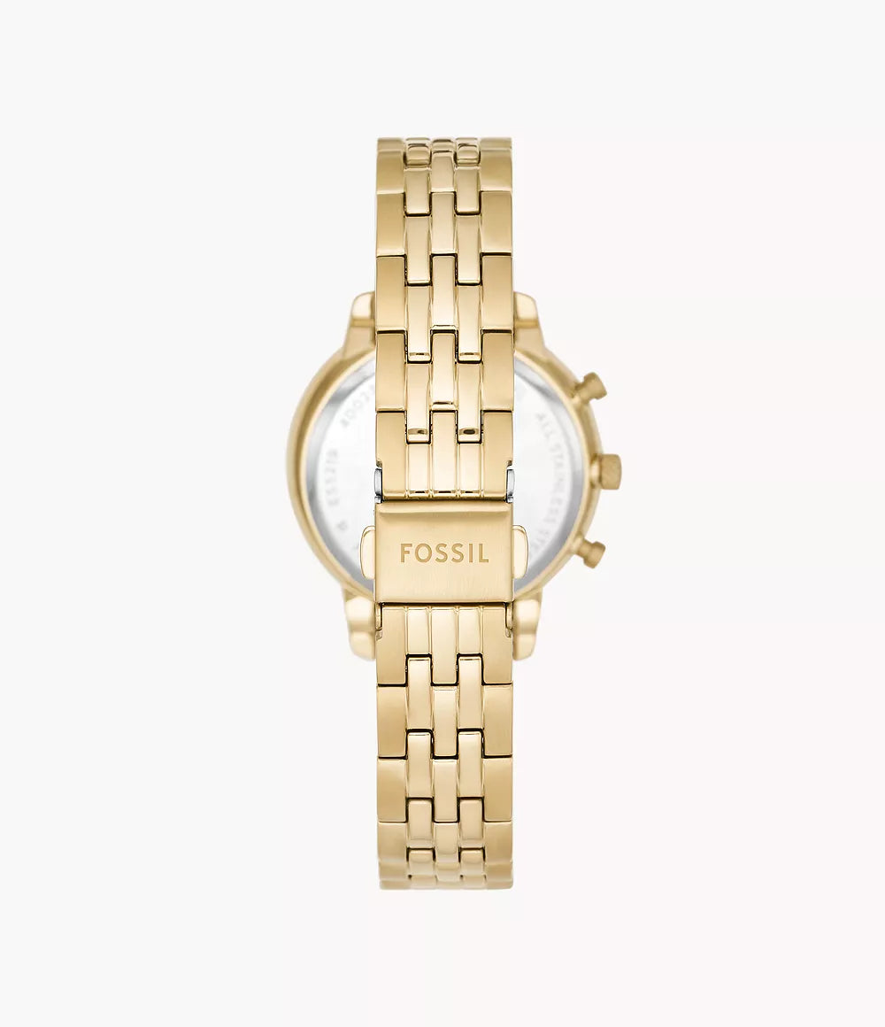 Fossil Neutra Chronograph Gold-Tone Ladies Watch- ES5219