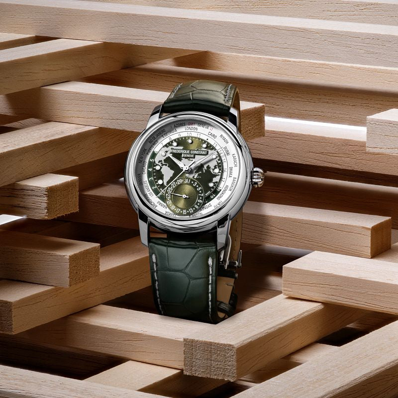 Frederique constant Classic Worldtimer Limited Edition of 718 pieces Men's Watch - FC-718KWM4H6